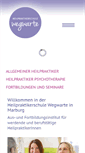 Mobile Screenshot of heilpraktikerschule-wegwarte.de